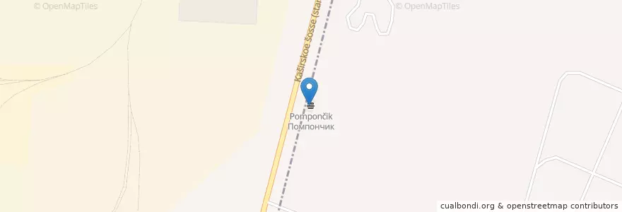 Mapa de ubicacion de Помпончик en Rusia, Distrito Federal Central, Óblast De Moscú, Ленинский Городской Округ.