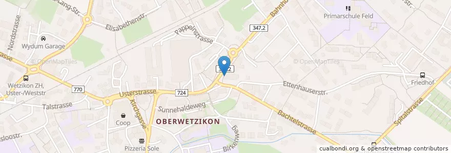 Mapa de ubicacion de Molly Malone en Schweiz, Zürich, Bezirk Hinwil, Wetzikon (Zh).