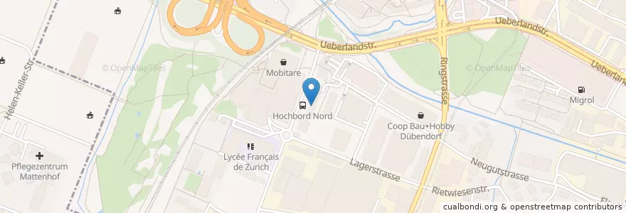 Mapa de ubicacion de Falcon Private Bank en Suisse, Zurich, Bezirk Uster, Dübendorf.
