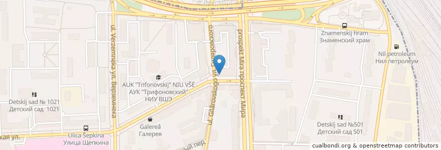 Mapa de ubicacion de Доктор Баир en Rusland, Centraal Federaal District, Moskou, Центральный Административный Округ, Мещанский Район.