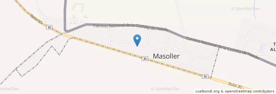 Mapa de ubicacion de Masoller en Masoller.