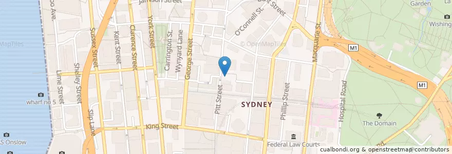 Mapa de ubicacion de Consulate of the Republic of Bolivia en 오스트레일리아, New South Wales, Council Of The City Of Sydney, 시드니.