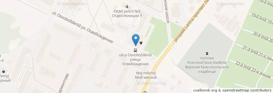 Mapa de ubicacion de Гвидо en Russland, Föderationskreis Nordwest, Oblast Leningrad, Sankt Petersburg, Красносельский Район, Krasnoje Selo.