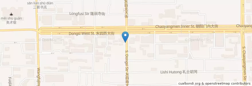 Mapa de ubicacion de Cafe Bene en چین, پکن, هبئی, 东城区.