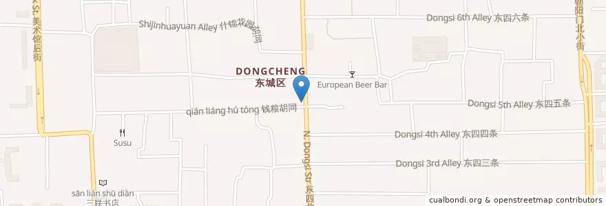 Mapa de ubicacion de Korean Barbecue en China, Beijing, Hebei, Dongcheng District.
