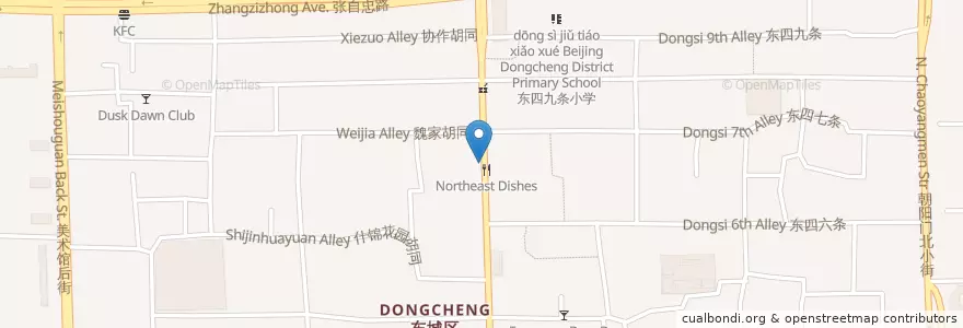 Mapa de ubicacion de China Minsheng Bank en 중국, 베이징시, 허베이성, 东城区.
