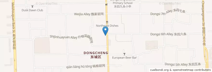 Mapa de ubicacion de ICBC en China, Beijing, Hebei, Dongcheng District.