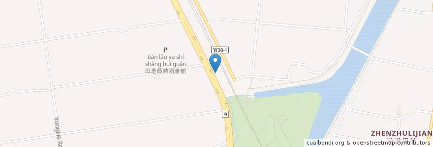 Mapa de ubicacion de 牛仔驛站74°N庭園咖啡 en تايوان, مقاطعة تايوان, 宜蘭縣, 冬山鄉.