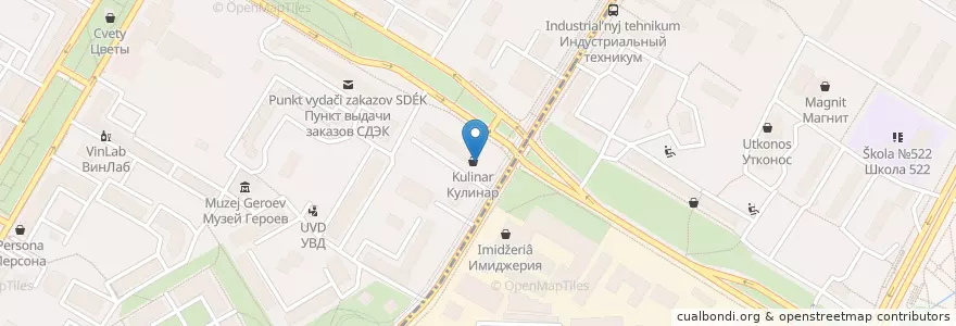 Mapa de ubicacion de Горздрав en Rusland, Centraal Federaal District, Moskou, Юго-Западный Административный Округ, Академический Район.