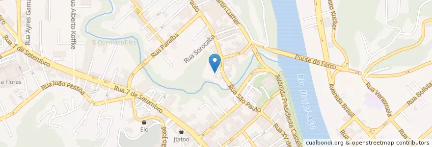 Mapa de ubicacion de Baader Kaffee Bar en ブラジル, 南部地域, サンタ カタリーナ, Região Geográfica Intermediária De Blumenau, Microrregião De Blumenau, ブルメナウ.
