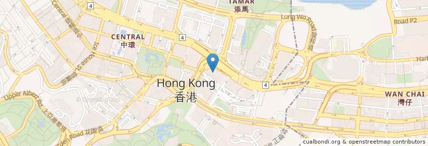Mapa de ubicacion de LAH noodles  en China, Cantão, Hong Kong, Ilha De Hong Kong, Novos Territórios, 中西區 Central And Western District.