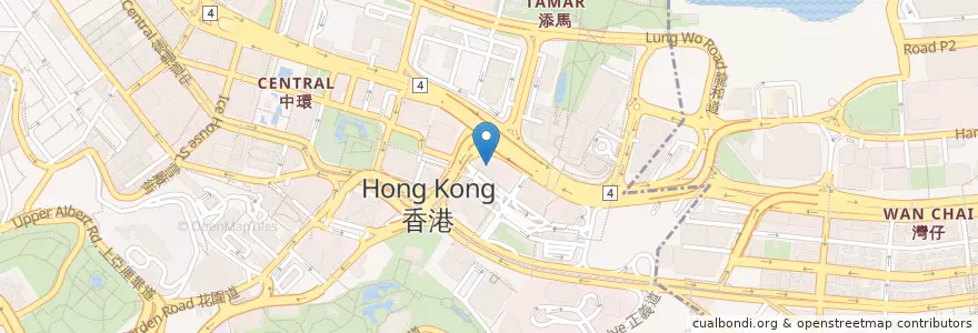 Mapa de ubicacion de mannings 萬寧 en 중국, 광둥성, 홍콩, 홍콩섬, 신제, 中西區 Central And Western District.