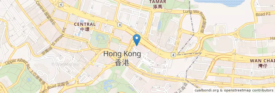 Mapa de ubicacion de Standards Chartered en China, Provincia De Cantón, Hong Kong, Isla De Hong Kong, Nuevos Territorios, 中西區 Central And Western District.