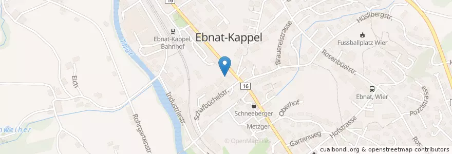 Mapa de ubicacion de Dr.Lanz en スイス, ザンクト・ガレン州, Wahlkreis Toggenburg, Ebnat-Kappel.