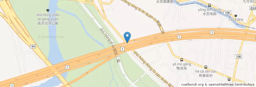 Mapa de ubicacion de 新北市政府消防局第二大隊更寮分隊 en Тайвань, Новый Тайбэй, 五股區.
