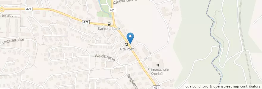 Mapa de ubicacion de TankShop en Suíça, Sankt Gallen, Wahlkreis St. Gallen, Wittenbach.