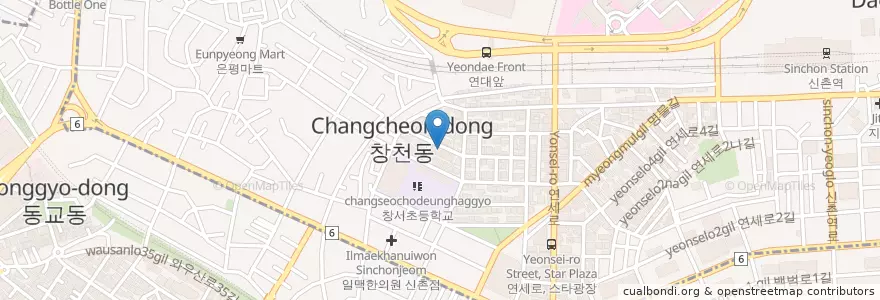 Mapa de ubicacion de Neighborhood en Corea Del Sur, Seúl, 마포구.