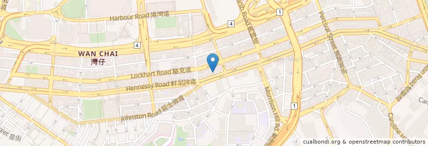 Mapa de ubicacion de 元氣壽司 en 中国, 广东省, 香港, 香港島, 新界, 灣仔區.