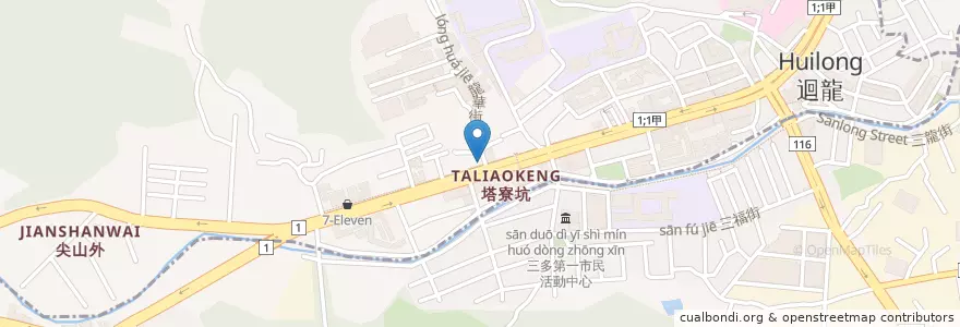 Mapa de ubicacion de 85度C en Taiwan, Nuova Taipei.