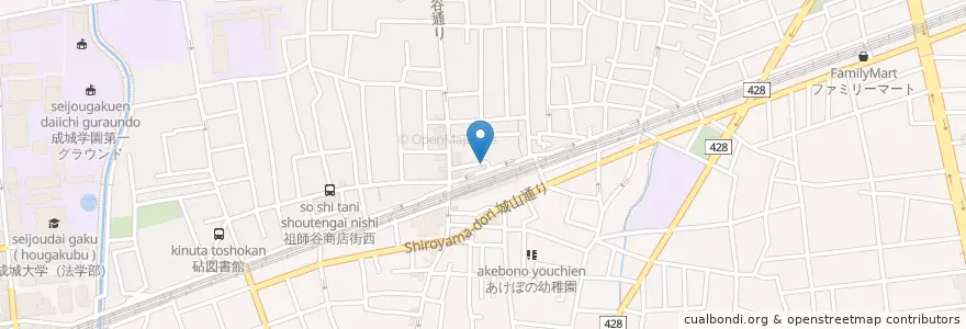 Mapa de ubicacion de 成城警察署 祖師ヶ谷大蔵交番 en 日本, 東京都, 世田谷区.