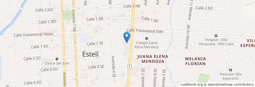 Mapa de ubicacion de Farmacias Saab en Nikaragua, Estelí, Estelí (Municipio), Estelí.