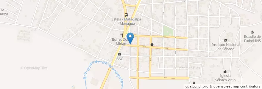 Mapa de ubicacion de Clínica odontológica de la Dra. María Junieth Silva Espinoza en ニカラグア, マタガルパ県, Sébaco (Municipio).