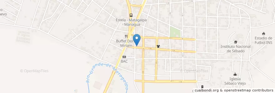 Mapa de ubicacion de Panadería San Francisco en 尼加拉瓜, Matagalpa, Sébaco (Municipio).
