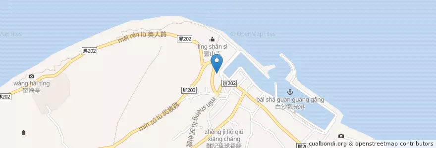 Mapa de ubicacion de 灰窯人文咖啡 en 타이완.