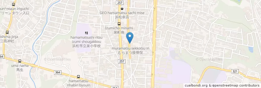 Mapa de ubicacion de むらまつ接骨院 en ژاپن, 静岡県, 浜松市, 中区.