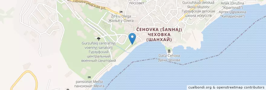 Mapa de ubicacion de Мераба en Russia, South Federal District, Autonomous Republic Of Crimea, Republic Of Crimea, Yalta City Municipality, Городской Округ Ялта.