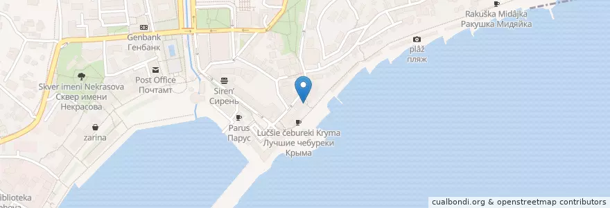 Mapa de ubicacion de Пинта en Russia, South Federal District, Autonomous Republic Of Crimea, Republic Of Crimea, Yalta City Municipality, Городской Округ Ялта.