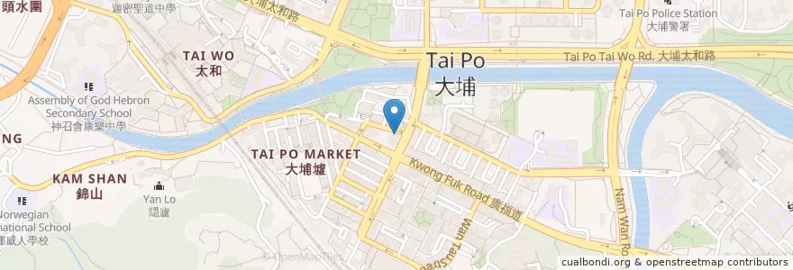 Mapa de ubicacion de 張志強醫生 DR. CHEUNG CHI KEUNG en 중국, 홍콩, 광둥성, 신제, 大埔區 Tai Po District.