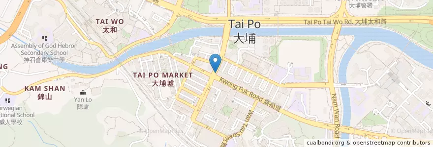 Mapa de ubicacion de 安信 Prime Credit en الصين, هونغ كونغ, غوانغدونغ, الأقاليم الجديدة, 大埔區 Tai Po District.