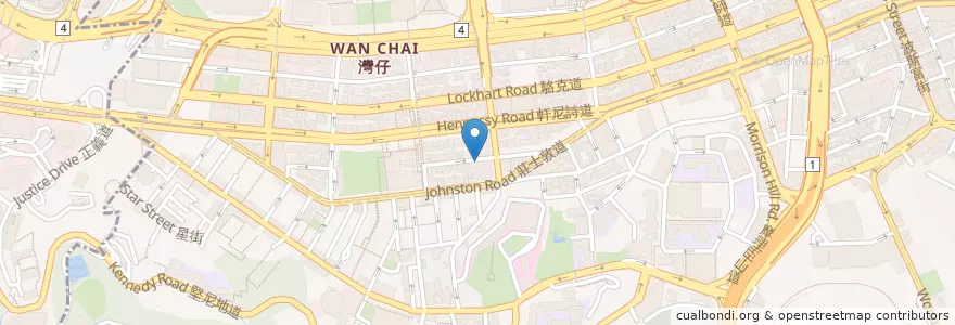 Mapa de ubicacion de An Nam Pho 安南 en China, Guangdong, Hongkong, Hong Kong Island, New Territories, 灣仔區 Wan Chai District.
