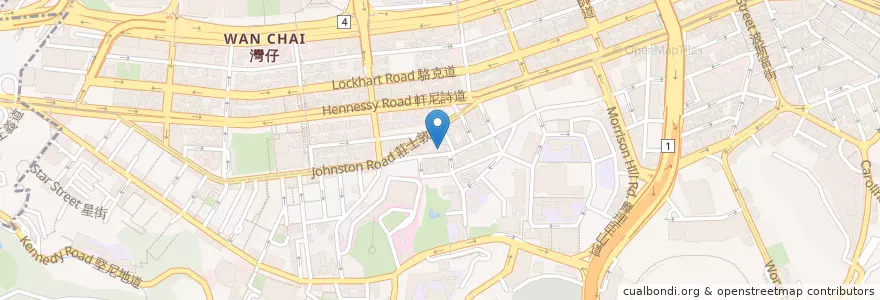 Mapa de ubicacion de Uncle 4 en 中国, 广东省, 香港 Hong Kong, 香港島 Hong Kong Island, 新界 New Territories, 灣仔區 Wan Chai District.