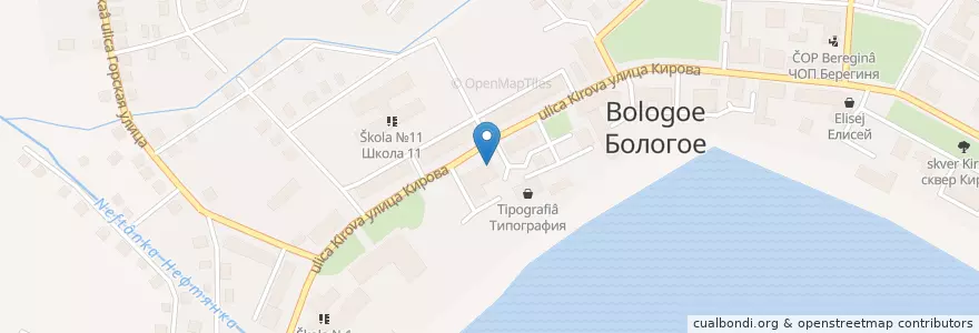 Mapa de ubicacion de Библиотека en Rusia, Distrito Federal Central, Óblast De Tver, Бологовский Район, Городское Поселение Бологое.