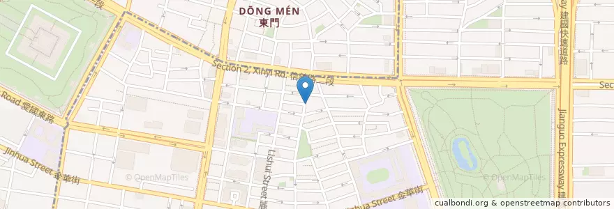 Mapa de ubicacion de 度小月 en Taiwan, Nuova Taipei, Taipei, 大安區.