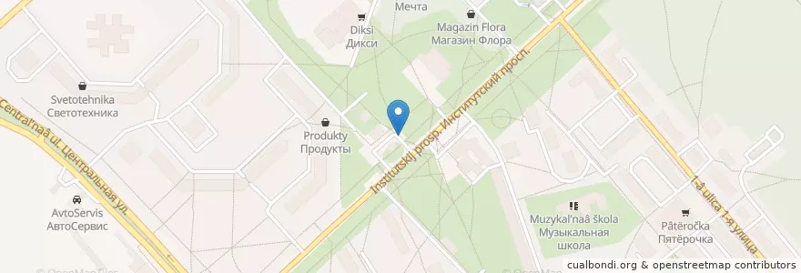 Mapa de ubicacion de Такси Ангел en 俄罗斯/俄羅斯, Центральный Федеральный Округ, 莫斯科州, Городской Округ Черноголовка.