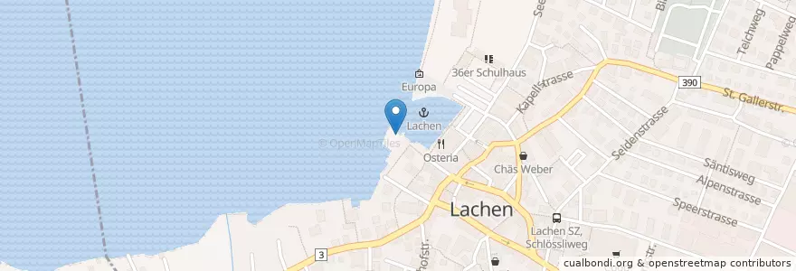 Mapa de ubicacion de G's Pier en Schweiz/Suisse/Svizzera/Svizra, Schwyz, March, Lachen.