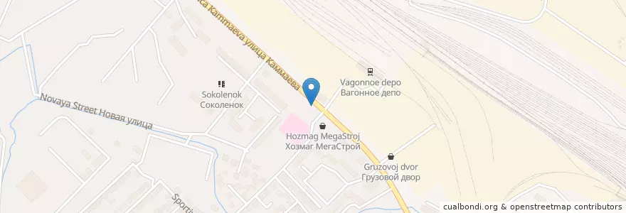 Mapa de ubicacion de кафе-бар ЭМ Хаус en روسيا, منطقة شمال القوقاز الفيدرالية, Дагестан, Городской Округ Махачкала.