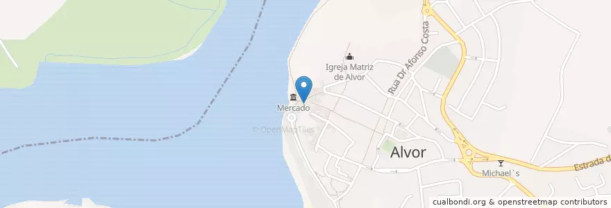 Mapa de ubicacion de Fisherman's Rest en Portugal, Algarve, Algarve, Faro, Portimão, Alvor.