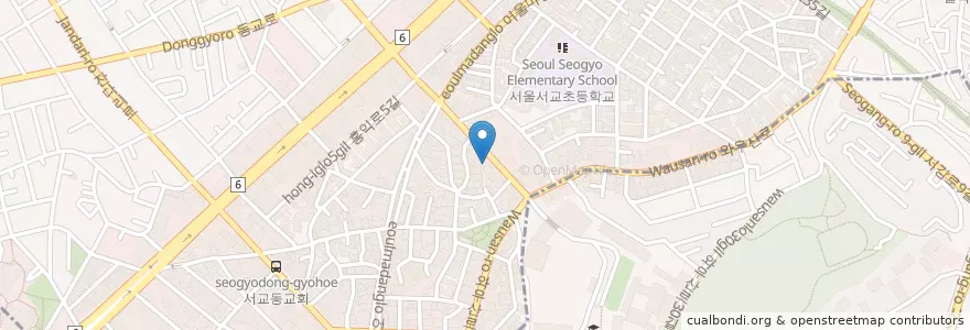 Mapa de ubicacion de 청해루 en South Korea, Seoul, Mapo-Gu, Seogyo-Dong.