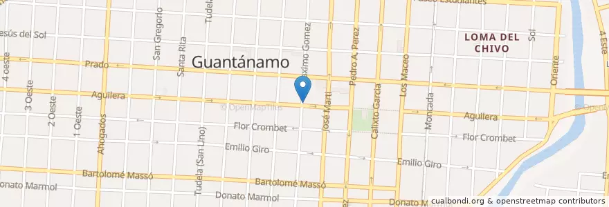 Mapa de ubicacion de Iglesia en Kuba, Guantánamo, Guantánamo, Ciudad De Guantánamo.