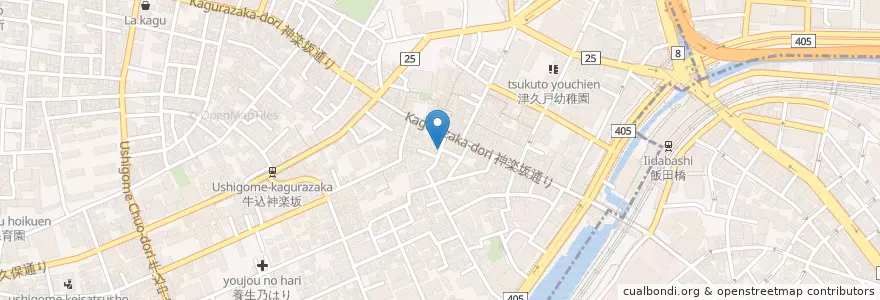 Mapa de ubicacion de ちゃんこ　黒潮 en Japonya, 東京都, 新宿区.