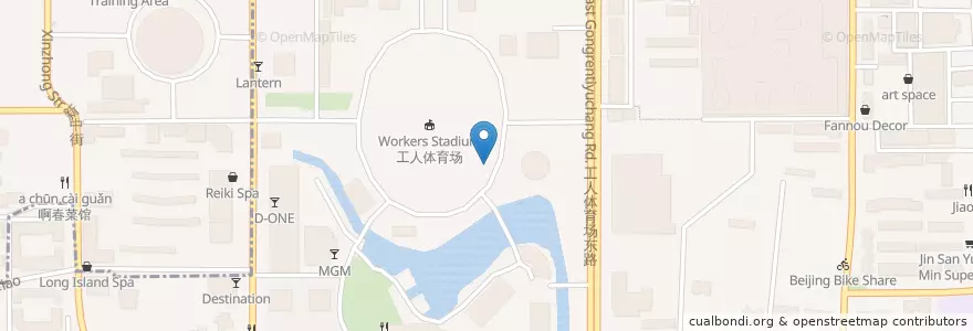 Mapa de ubicacion de Fu Bar en China, Beijing, Hebei, Chaoyang District.