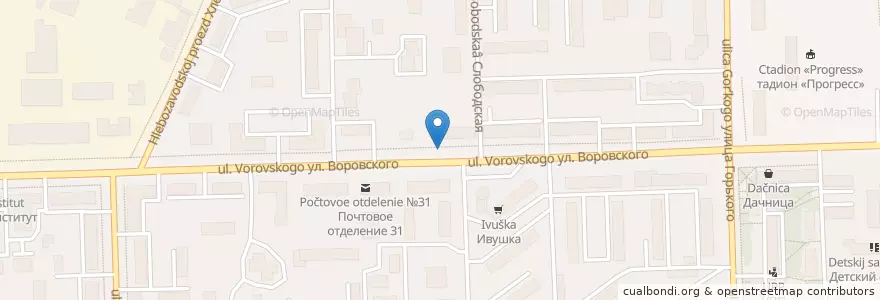 Mapa de ubicacion de Ключ здоровья en Russie, District Fédéral De La Volga, Oblast De Kirov, Городской Округ Киров.