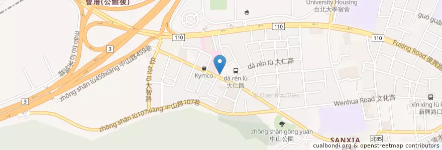 Mapa de ubicacion de 仁恩診所 en تايوان, تايبيه الجديدة, 三峽區.