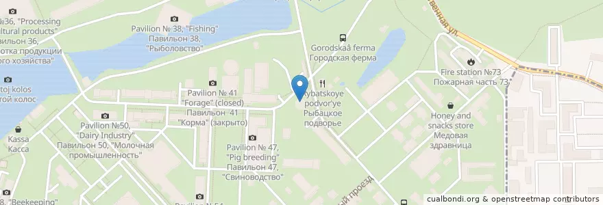 Mapa de ubicacion de Свадьба соек en Russie, District Fédéral Central, Moscou, Северо-Восточный Административный Округ, Останкинский Район.
