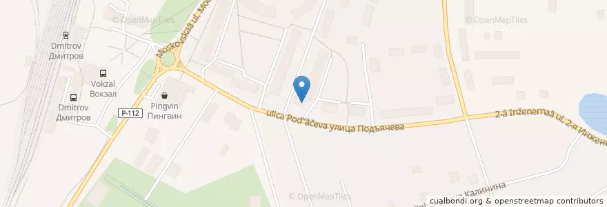 Mapa de ubicacion de Post office №141804 en Russia, Central Federal District, Moscow Oblast, Dmitrovsky District.