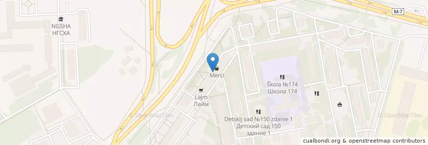 Mapa de ubicacion de Farmani en Rusland, Приволжский Федеральный Округ, Нижегородская Область, Городской Округ Нижний Новгород.